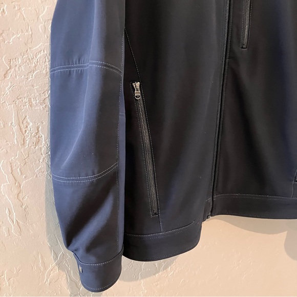 Kuhl Impakt Full Zip Water Repellent Fleece Lined Jacket Gray Navy Men's Large - Picture 2 of 16